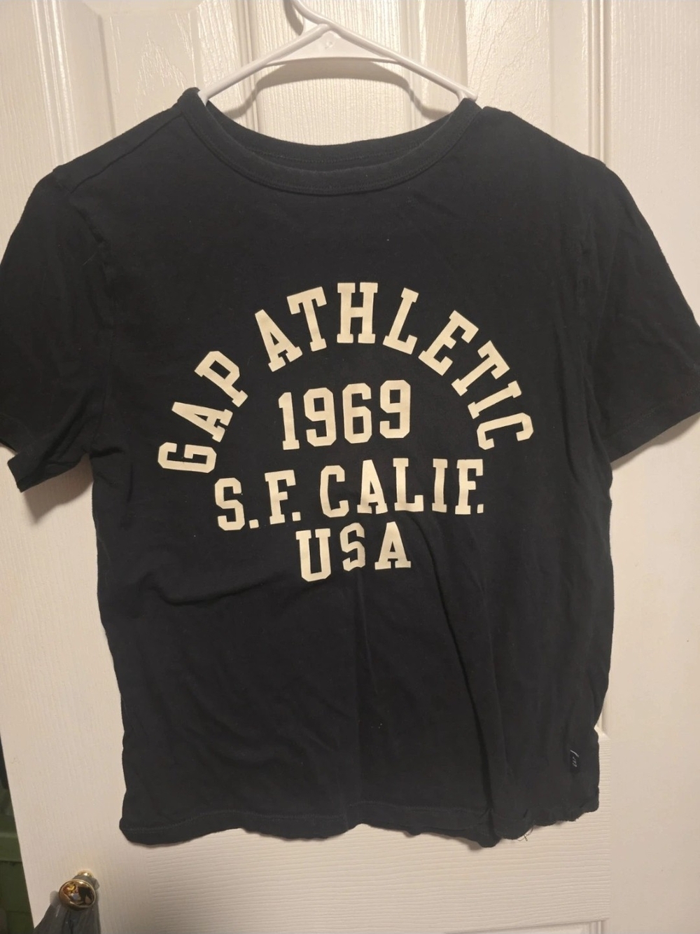 GAP Athletic Kids' T‑Shirt in Black with White Logo